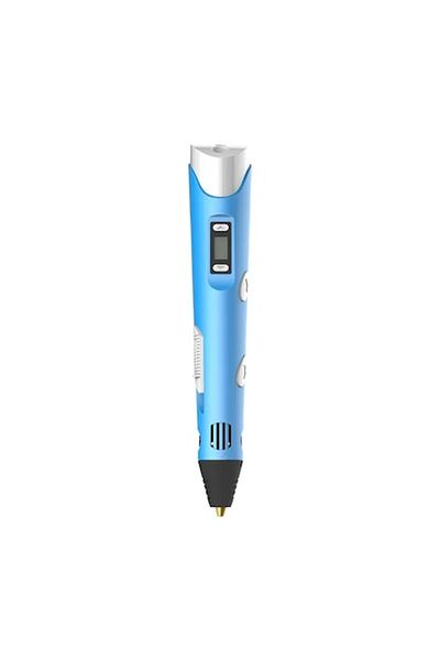 NLT 3D Printing Pen, Digital Display, High Temperature, 3 x PLA Filaments Included, Blue