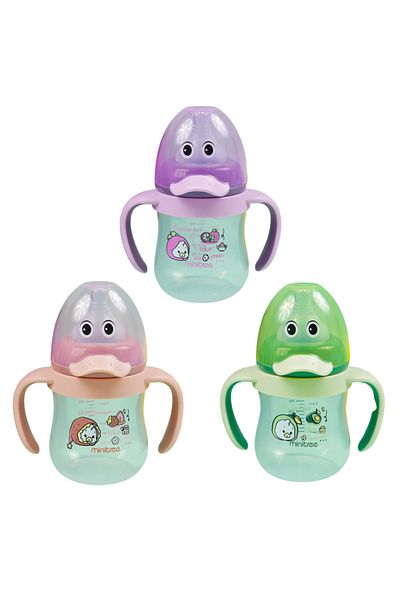 STEM 210ml Baby Feeding Bottle with Handle | Duck Design | BPA-Free | Leak-Proof