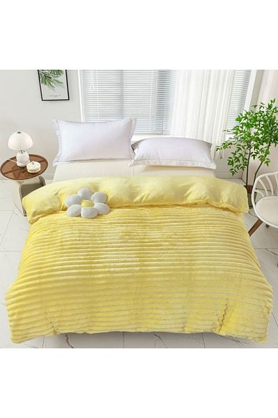 Pucioasa Cocolino Line Blanket 200x230cm, Yellow