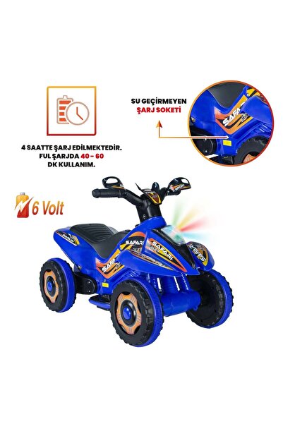 Jusso Çılgın Arazi Fast Kamarot Akülü ATV 6v Safari