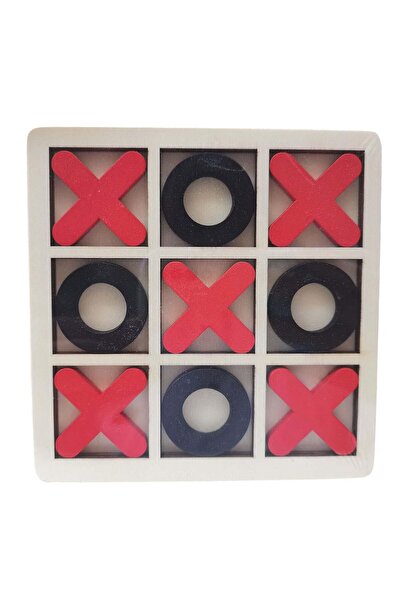 rexa لعبة لوحية خشبية مصنوعة يدويًا من XOXO - 12.5 × 12.5 × 0.5 سم، لعبة استر...