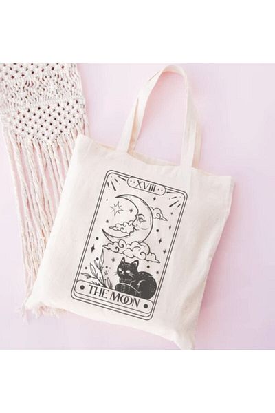 GİFTORA Cat World Design Raw Cloth Shoulder Bag