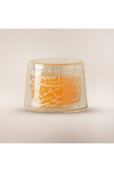 Dallaty 6Pcs Arabic Coffee Cups With Wooden Bases Ramas Collection, Beige