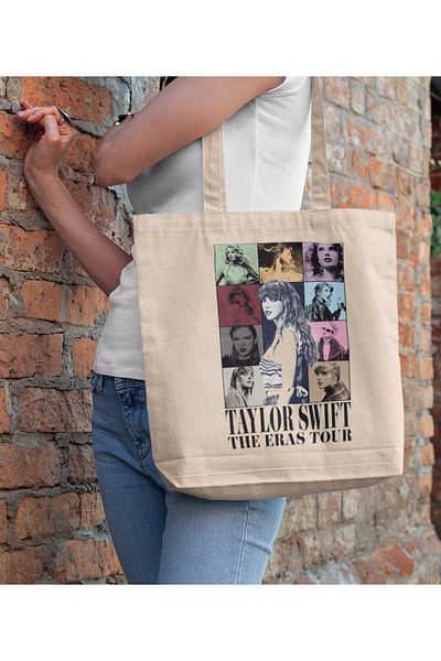 GİFTORA Taylor Swift Printed Canvas Tote Bag
