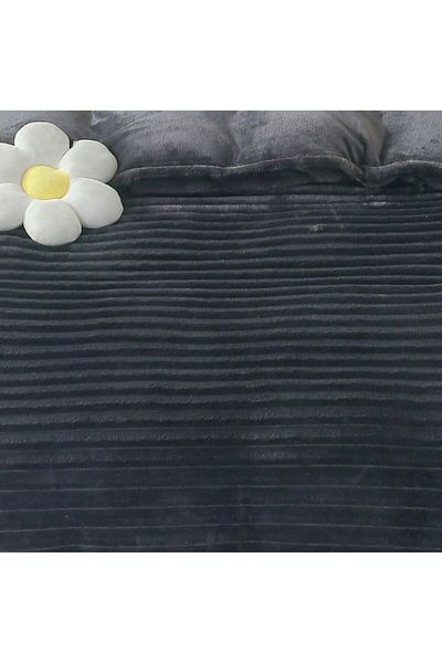 Pucioasa Cocolino Line blanket 200x230cm, Anthracite grey