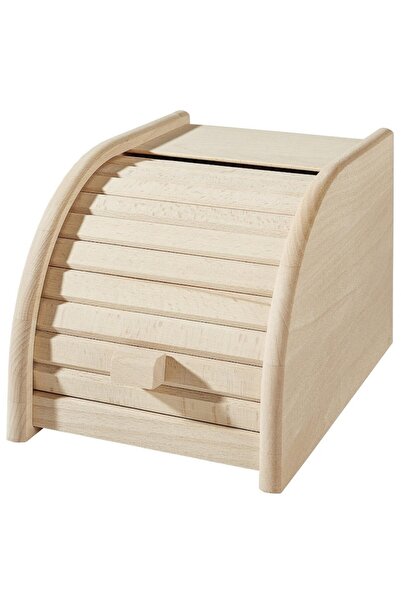 OEM Wooden Bread Box, Beige, 20 x 28 x 18 cm
