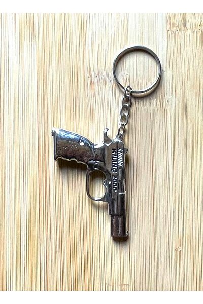 SANAT TACİRİ Metal Keychain Gun Keychain