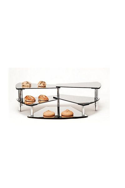 Raki 5-tier mirror display 84x50xh24cm