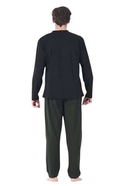 Estiva 100% Cotton Two Thread Long Sleeve Men's Pajamas Suit