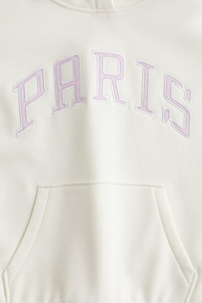 H&M Motif Detaylı ve Kapüşonlu Üst