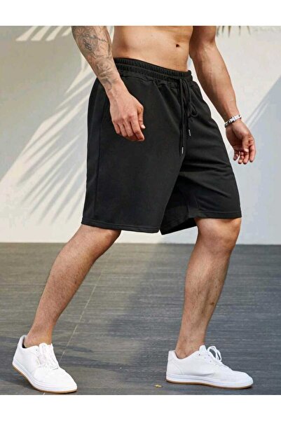 Le Vion Erkek Siyah Spor Şort