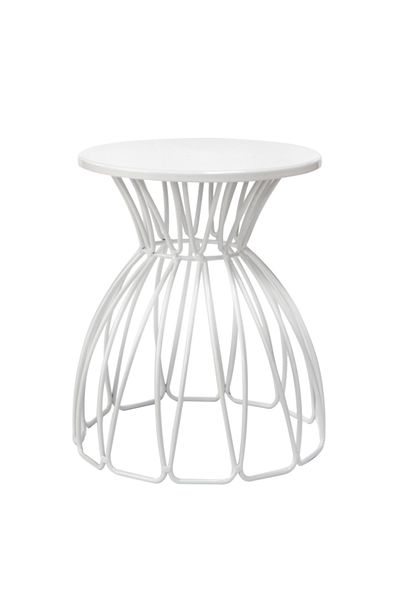 Raki Metal stand for buffet display, RAKI, D20xh25cm, white
