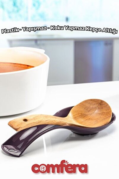 Comfera Plastik Kepçe Altlığı, Yıkanabilir, BPA İçermez, Kepçe - Kaşık Altlığ...