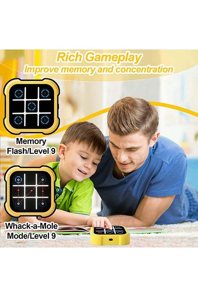 DAR Tic Tac Toe board game, 3 in 1, 4 modes, 9x9x2.5cm, for children
