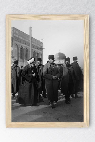 Saturn Enver Pasha's Visit to Jerusalem Framed Painting