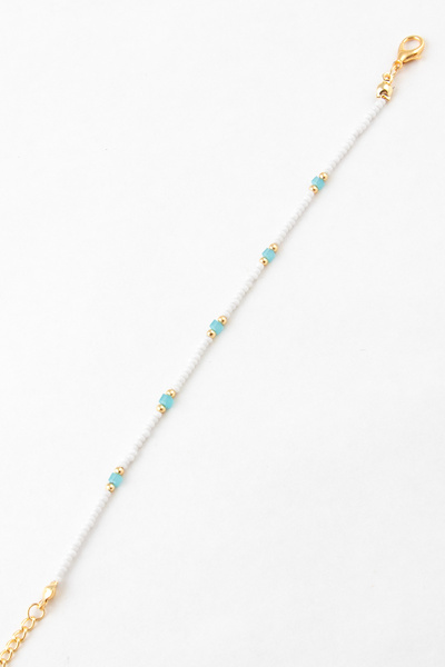 Sortie Aksesuar Colorful cornered stone beaded bracelet 002