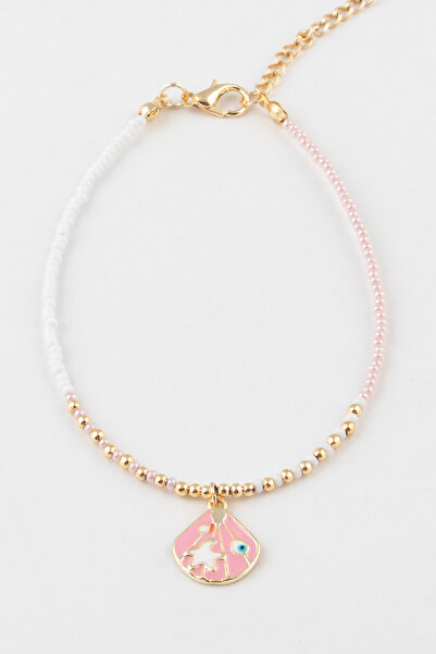 Sortie Aksesuar خلخال مطرز باللؤلؤ على شكل صدفة البحر 004