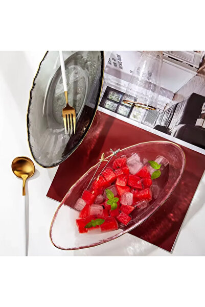 LUXXO Set 2 platouri de servire ovale, Celine, 30 × 15 cm