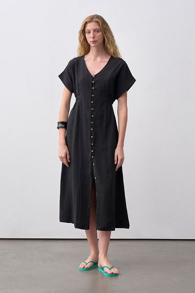 mathilda store Black Moira Shirt Dress