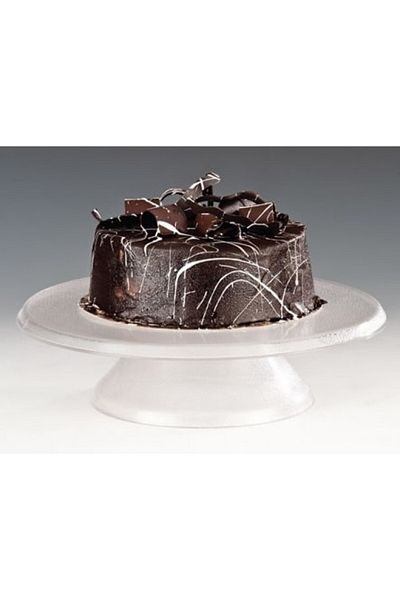 Raki Rotating cake decoration and presentation stand 30cm transparent