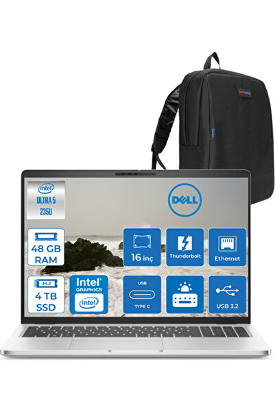 Dell Pro 16 Plus Ultra Core 5 235U 48GB Ddr5 4tb SSD Graphics 16" Fhd+ 300NIT...