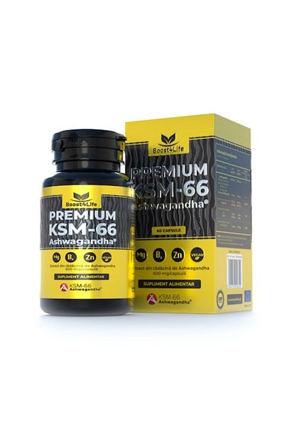 Boost4Life Ashwagandha Ksm-66® Premium, , 600 Mg, 60 Vegan Capsules