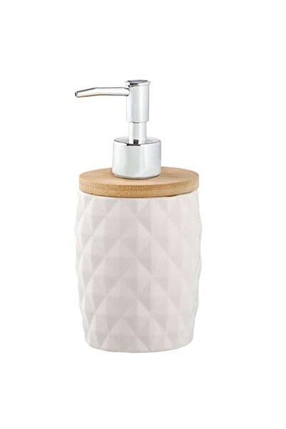 Herum Set de accesorii pentru baie, ceramică, dozator de săpun și suport pentru periuță de dinți, alb, 2 piese