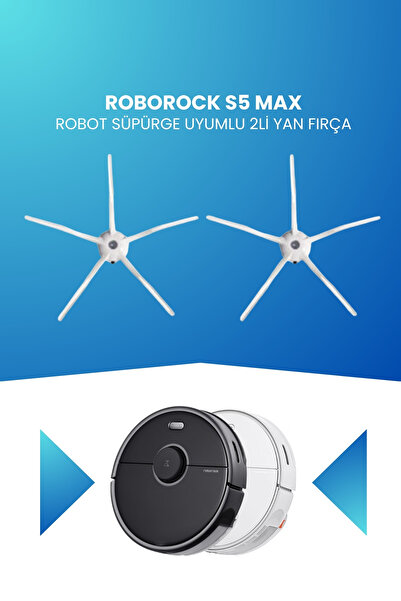 ELECTROLL Perie laterală compatibilă cu aspiratorul robot Roborock S5 Max, pa...