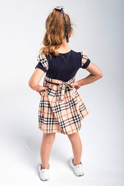 Trend Baby Kids Girl's Summer Dress Cotton Navy Blue 3-4-5-6 Years Old Options
