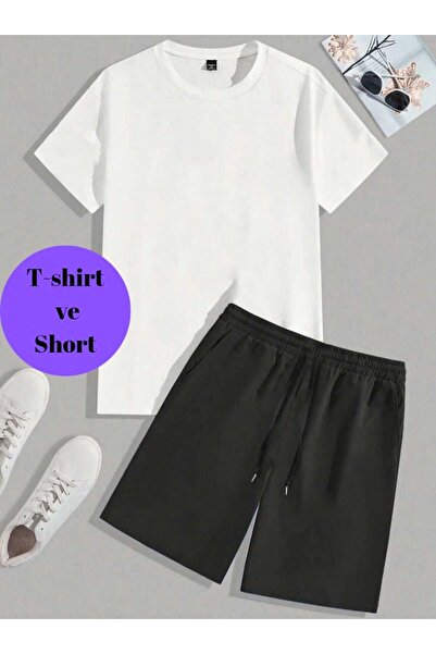 JustBS Γυναικείο Σετ Σορτς και Μπλουζάκι Oversize