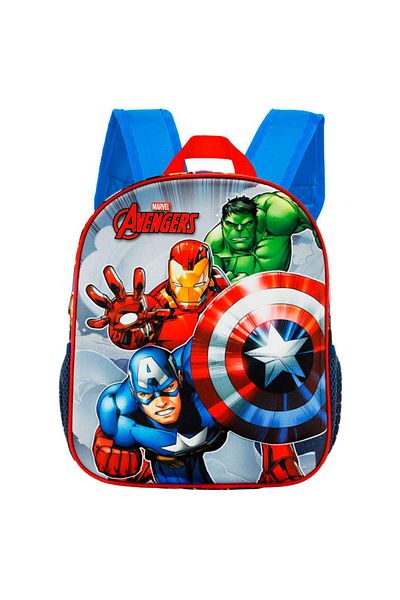 Marvel Avengers preschool backpack, 3D design, 31 x 25 x 8 cm