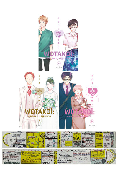 Gerekli Şeyler Yayıncılık Wotakoi 4-5-6. Ciltler Manga Seti + Mat. Öğreten Ce...