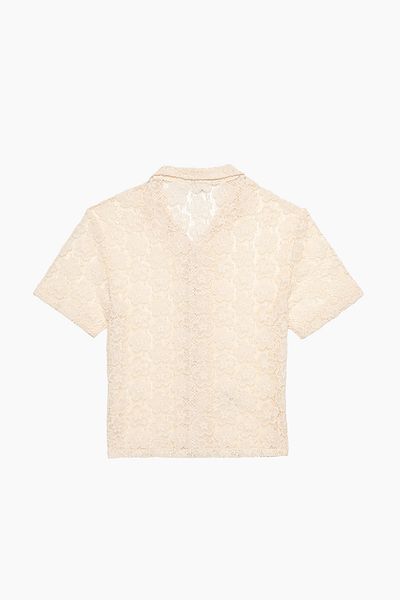 Cos Weirdos Bone Lace Shirt Lace Shirt