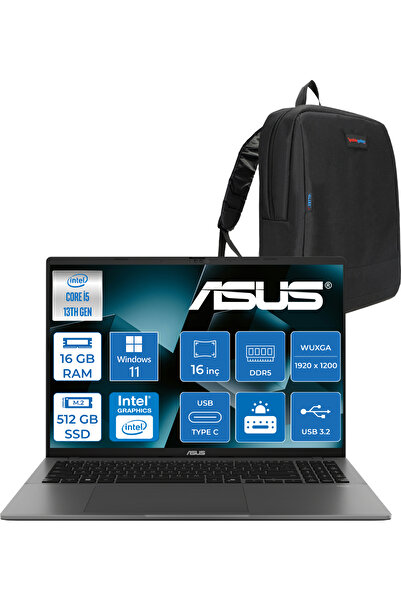 ASUS Vivobook S16 S3607VA I5 13420H 16GB 512GB SSD WIN11HOME 16" 300NITS Wuxg...