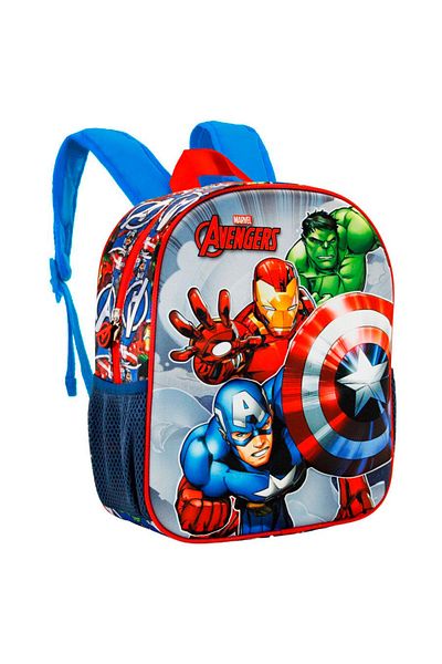 Marvel Avengers preschool backpack, 3D design, 31 x 25 x 8 cm