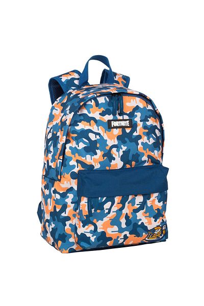 Fortnite Blue camouflage school bag, 41 x 30 x 10 cm