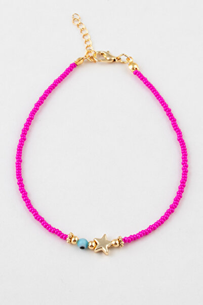 Sortie Aksesuar Nazar Boncuğu ve Yıldız Figürlü Boncuklu Halhal 014