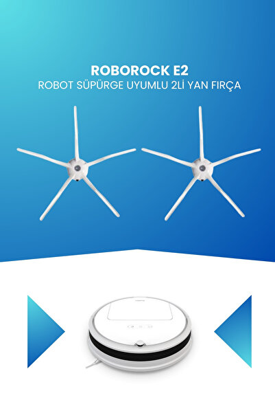 ELECTROLL Perie laterală compatibilă cu aspiratorul robot Roborock E2, pachet...