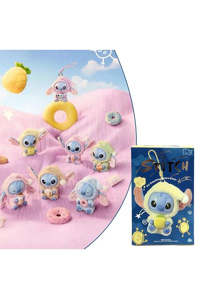 Other Stitch Eat Something Before Sleep Plush Toy with Random Characters and Hanging Rope