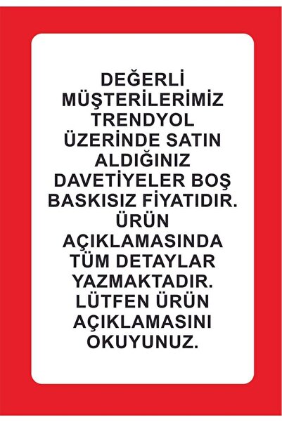 by-za davetiye Beyza Davetiyecilik düğün Davetiyesi (50 ADET baskısız)