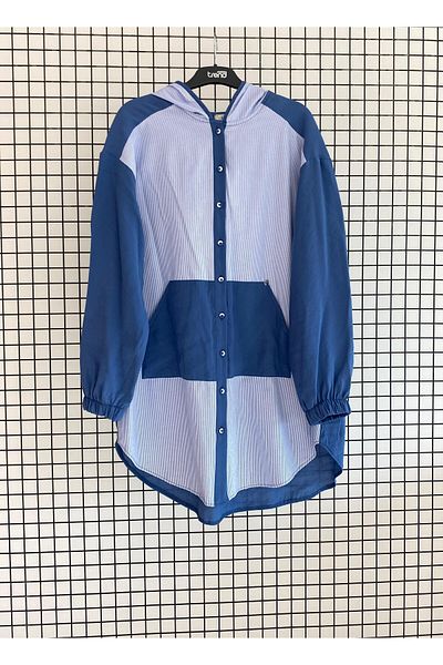 Armine Trend Crew Neck Buttoned Summer Tunic