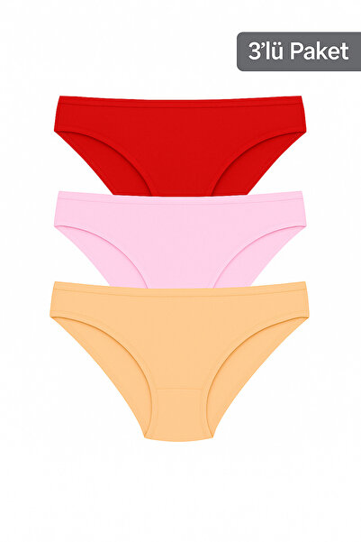 WINNERAIN Pachet de 3 chiloți bikini pentru femei – din bumbac, flexibili, cu...