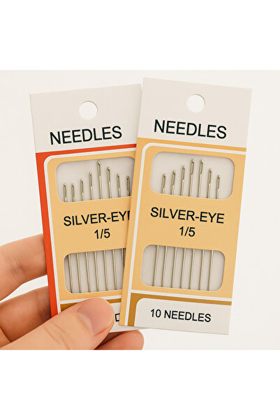 alpikom 2 Pcs Silver Color Multi Needle Set Stainless Steel Needle