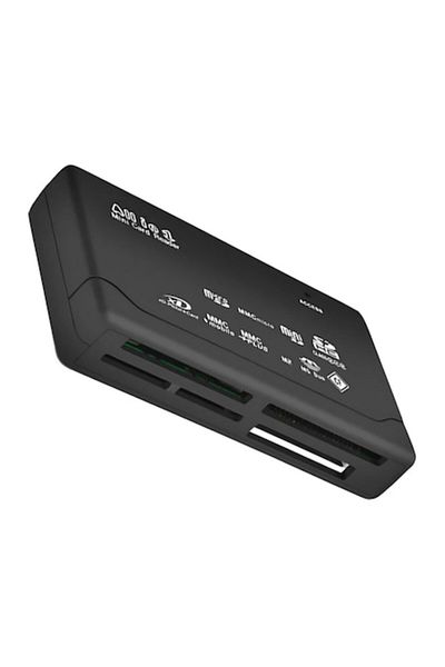 OEM Cititor de carduri 6 în 1, USB 2.0, Plug and Play, cablu de alimentare, TF/SD/M2/CF/MS-Pro/XD, 7x2.5x1.5 cm, negru