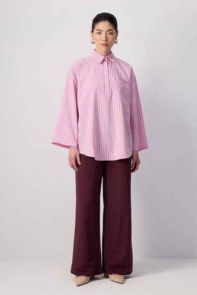 Touché Privé Stripe Pocket Detail Tunic