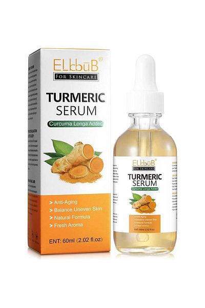 elbbub Premium Serum With Turmeric, 100% For Treating Skin Problems, Anti-aging Effect, 60 ml