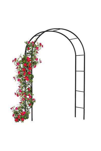 Glow Goods Pergola, Flower Stand, Decorative Plant Support, Modern Design, Black