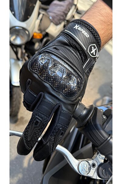 Xspeed Valka Carbon Korumalı Yazlık Motorsiklet Eldiveni