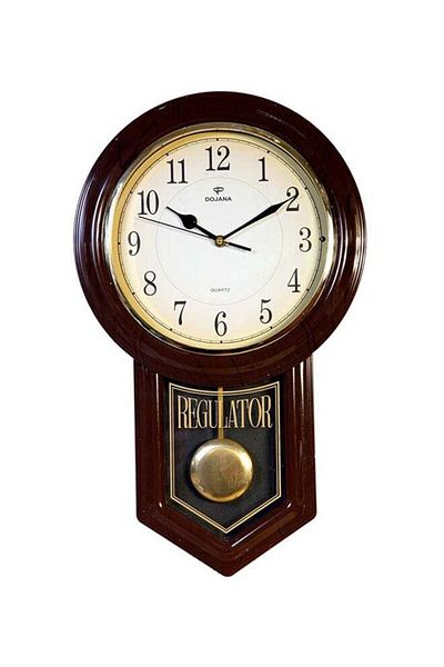 dojana Asymmetric Analog Wall Clock Brown/White/Black