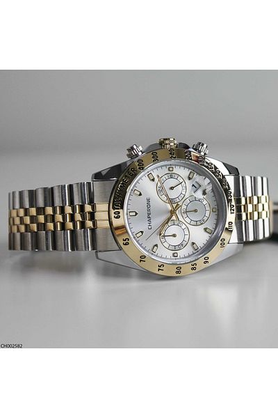 Chaperone Ch002582 Men's Wrist Watch with Steel Band